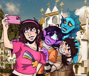 fully rendered halfbody group!